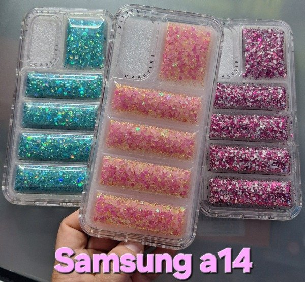 Producto - Fundas puffer glitter 360. Samsung a14