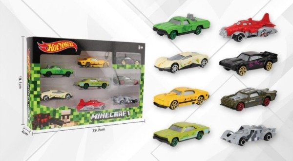 Producto - AUTO HOT WHELLS MINECRAFT X8