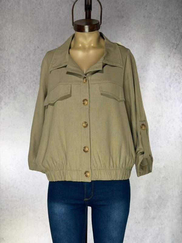 Producto - CAMPERA KALSEY  LINO CON ELASTICO EN CINTURA