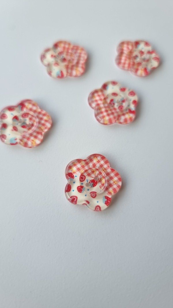 Producto - Botón de resina FLORAL 1