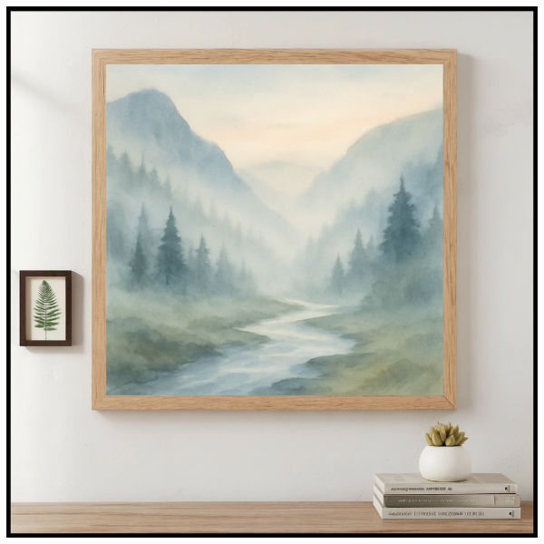 Producto - Cuadro enmarcado 50 x 50 cm - Lámina a elección