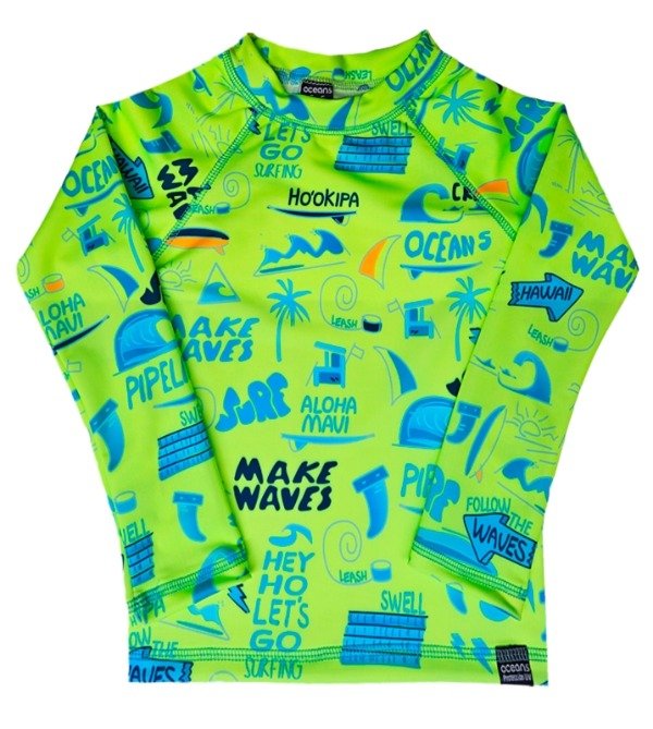 Producto - Remera UV m/l - Follow the Waves Flúo