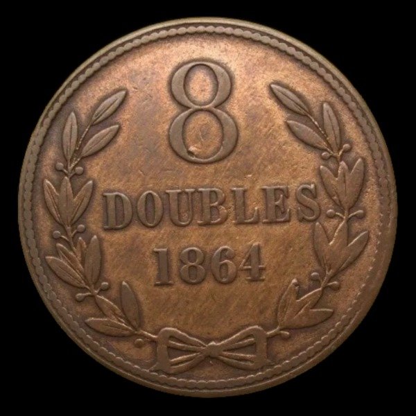Producto - Guernsey (1864) 8 Doubles - KM#7