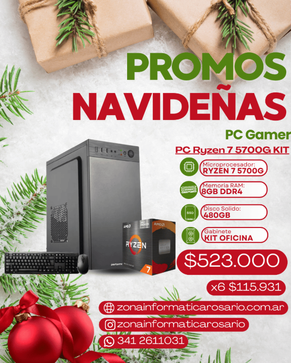 Producto - PC PROMO RYZEN 7 5700G KIT