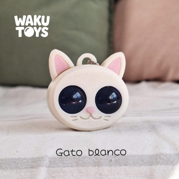 Producto - WAKU LLAVERO GATITO BLANCO
