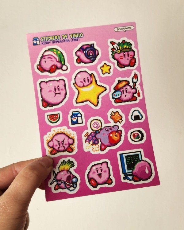 Producto - Plancha de Stickers "Kirby" - 0