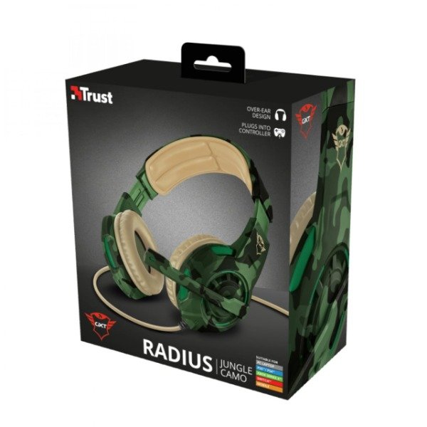 Producto - Auricular Trust Gxt 310 Radius Gaming Headset Ps4 Ps5 Color Jungle camuflado - 1