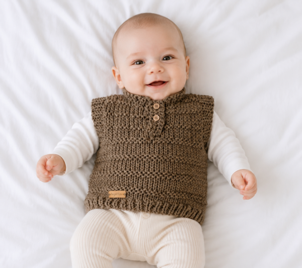 Producto - Chaleco cuellito y botones 6-9 meses