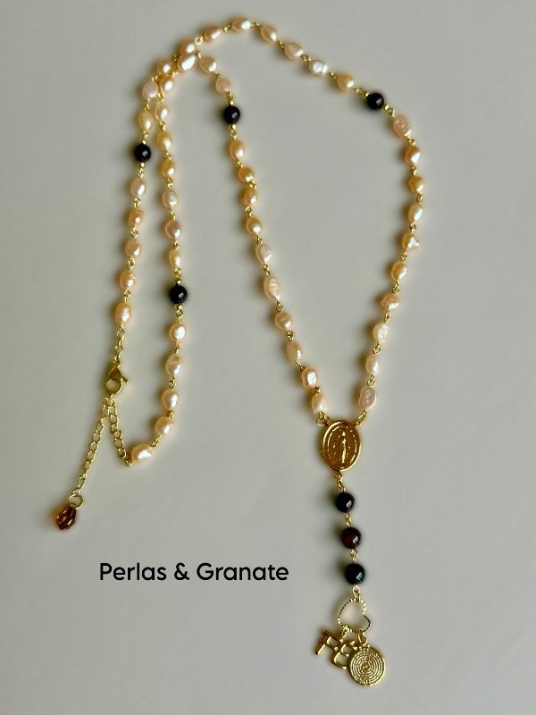 Producto - Rosario Perlas y granate - 11