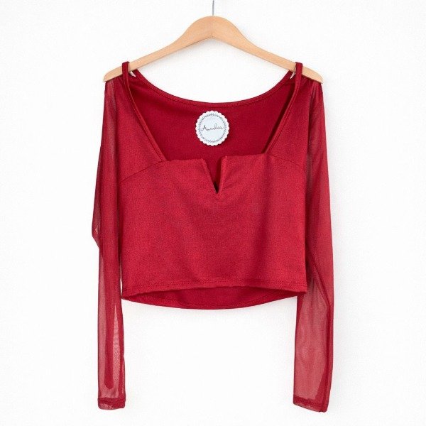 Producto - Top Cerezo bordo