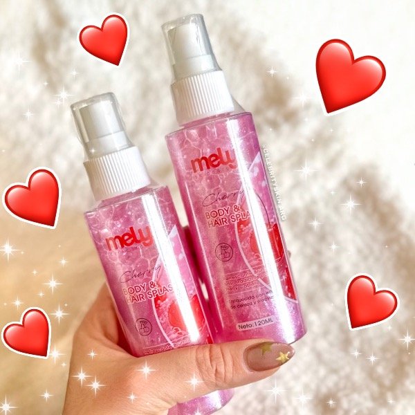 Producto - BODY SPLASH PARA PELO Y CUAERPO CEREZA MELY CON GLITTER X 2 UNIDADES