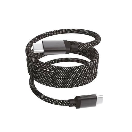 Producto - Cable Type-C a Type-C -1mts -3A 60W -carga rapida -magnetico -aluminio trenzado