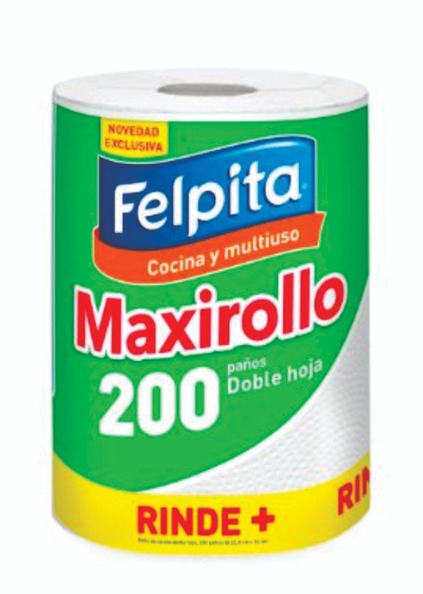 Producto - Rollo de Cocina Felpita 200 Paños Doble Hoja