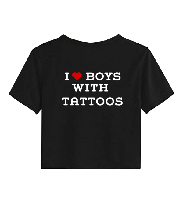 Producto - Baby tee I love boys with tattoos