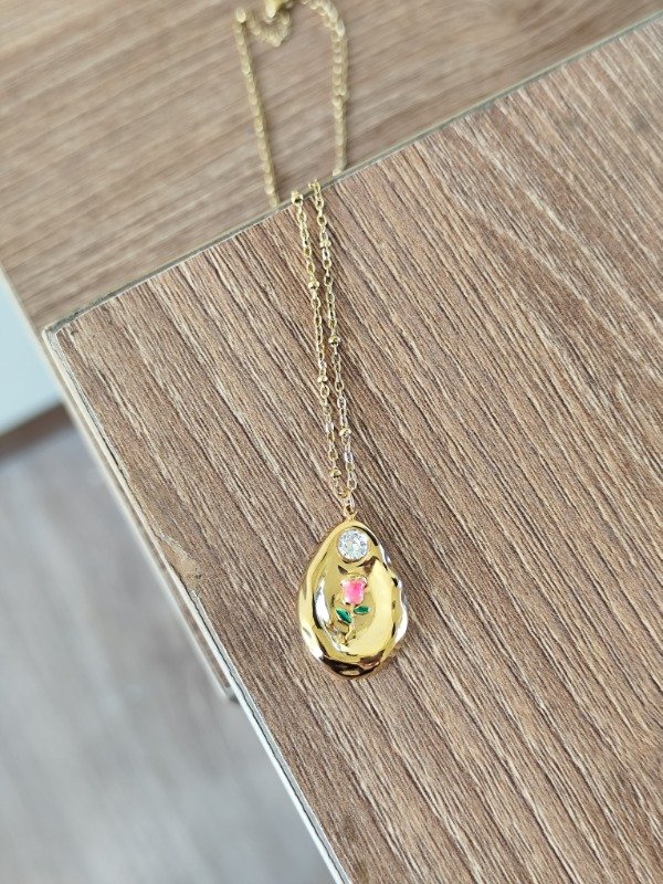 Producto - Collar Medalla rose