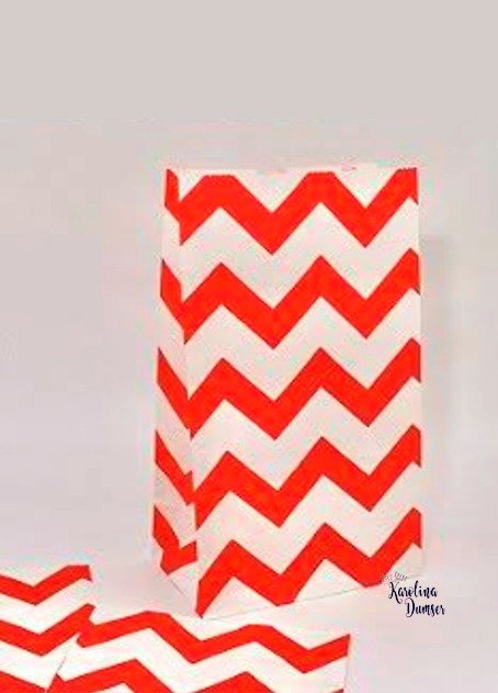 Producto - Bolsa Chevron Rojo por 10 unid. - 0