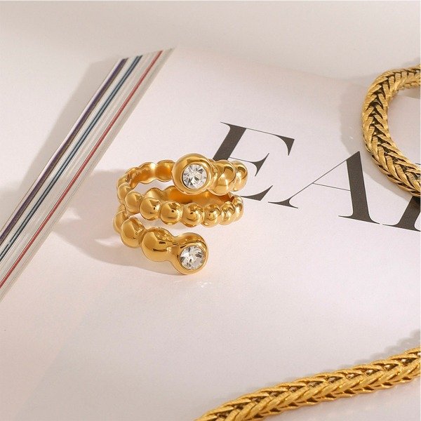 Producto - Anillo Serpentina Dorada