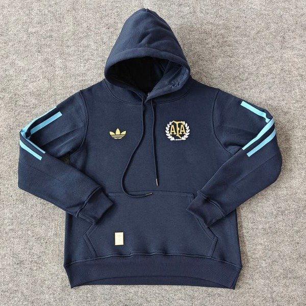 Producto - Buzo Canguro Frizado Argentina Azul Marino