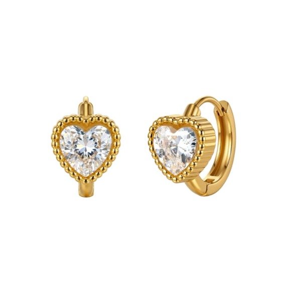 Producto - Aros Corazón Brillante