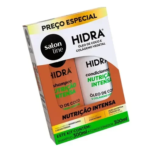 Producto - HIDRA KIT SHAMPOO + ACONDICIONADOR ACEITE DE COCO 2x300ML