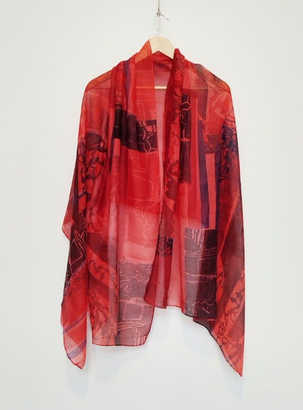 Producto - Pañuelo Mega -coral estampa collage-