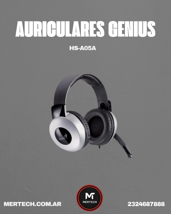 Producto - Auricular c/ Microfono Genius HS-05A (2227)