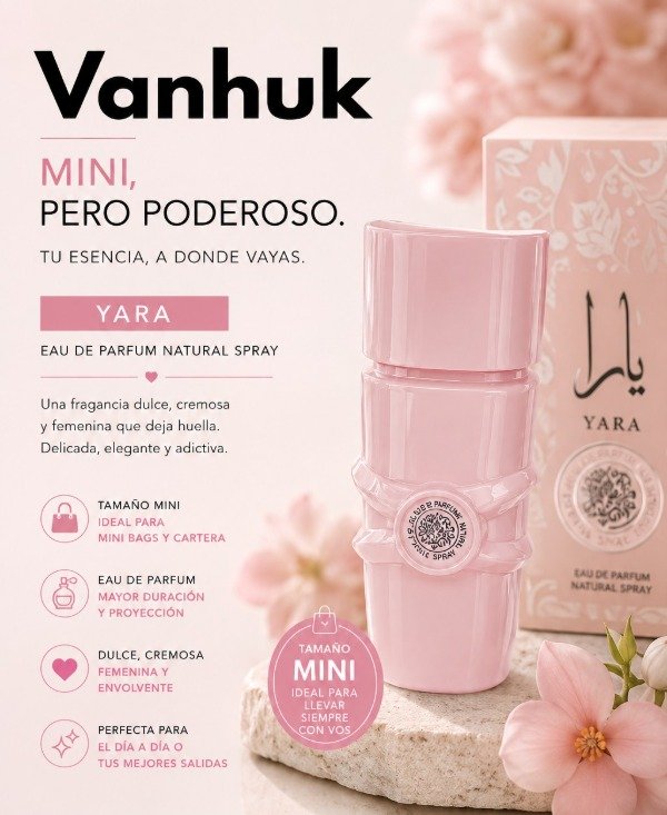Producto - PERFUME YARA rosa mini 30ml - 0