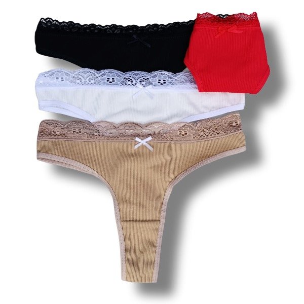 Producto - Colales Morley con Puntillla - Pack x3