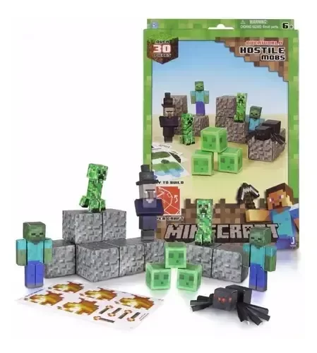 Producto - Minecraft Hostile Mobs Planchas De Paper Craft Para Armar Mojang