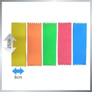 Producto - Tablita goma eva 25 cm x 8 cm