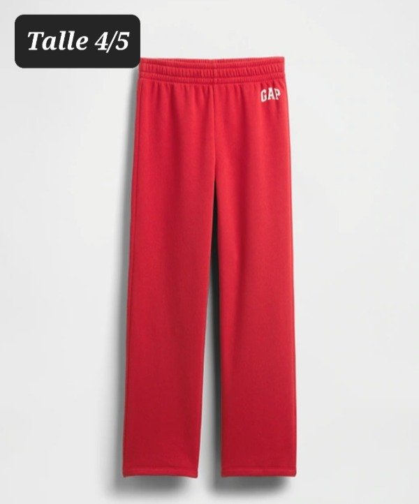 Pantalón con friza gap talle 4/5 rojo