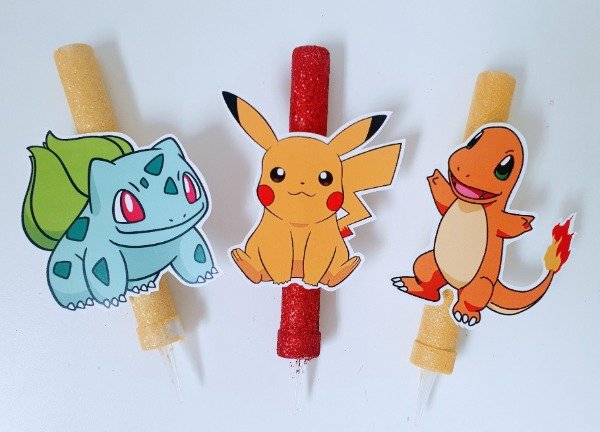 Producto - Pokemon Vela Cumpleaños Tipo Bengala x 1 unidad - 0