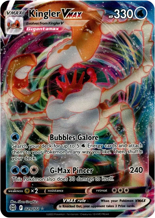 Producto - Kingler VMAX - 029/172 - Brilliant Stars - Holo