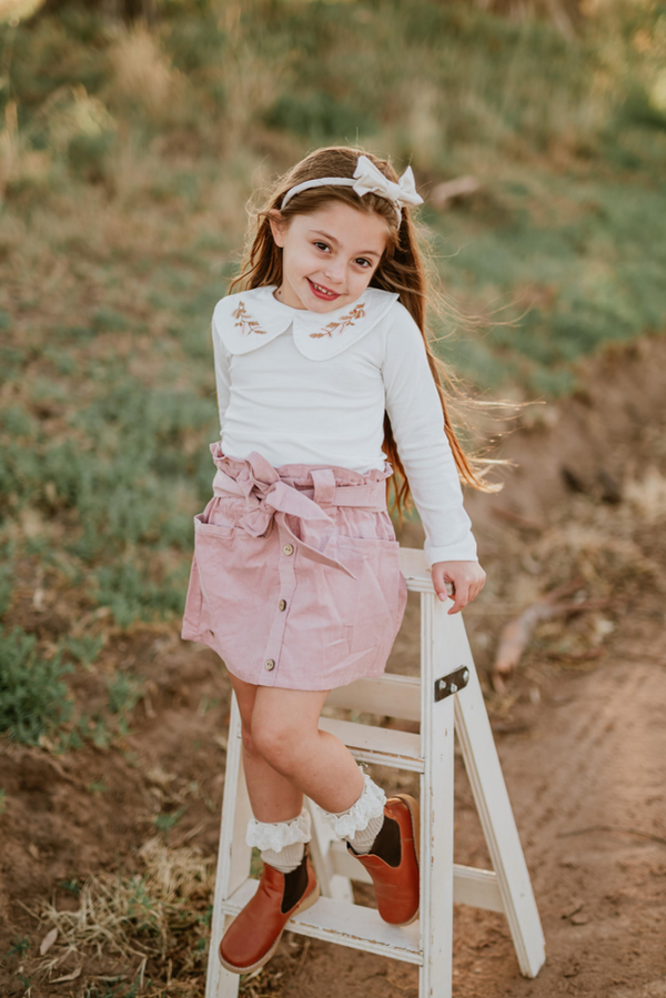 Producto - POLLERA ISAURA CORDEROY ROSA