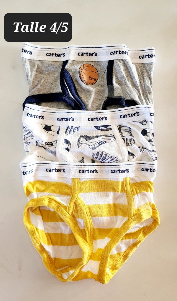 Producto - Pack de 3 slip carters talle 4/5
