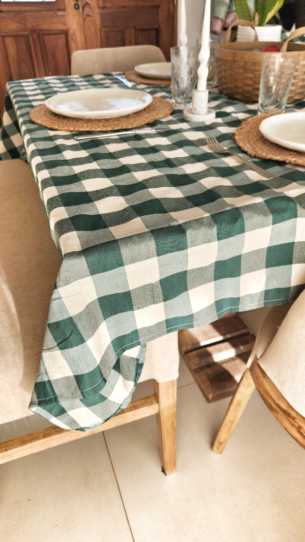Producto - Mantel Tusor Verde seco