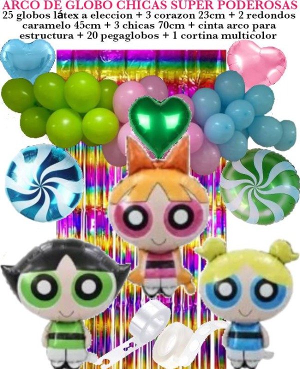 Producto - Arco de globos chicas super poderosas