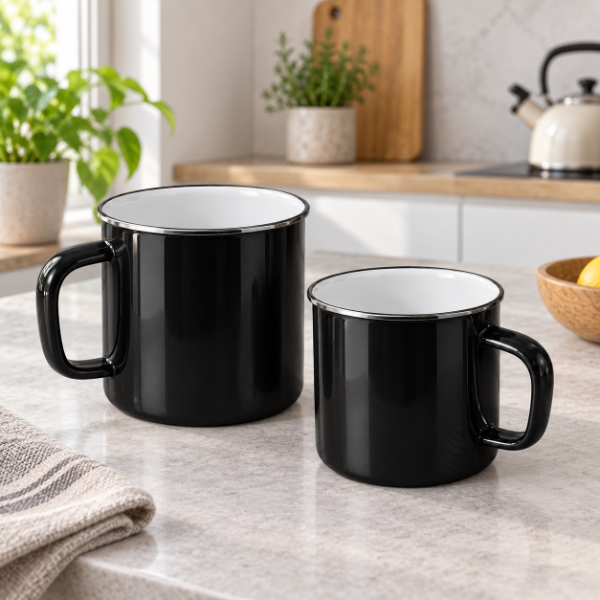Producto - SET DE 2 JARROS ENLOZADOS 10 Y 14 CM DE ALTO - 3