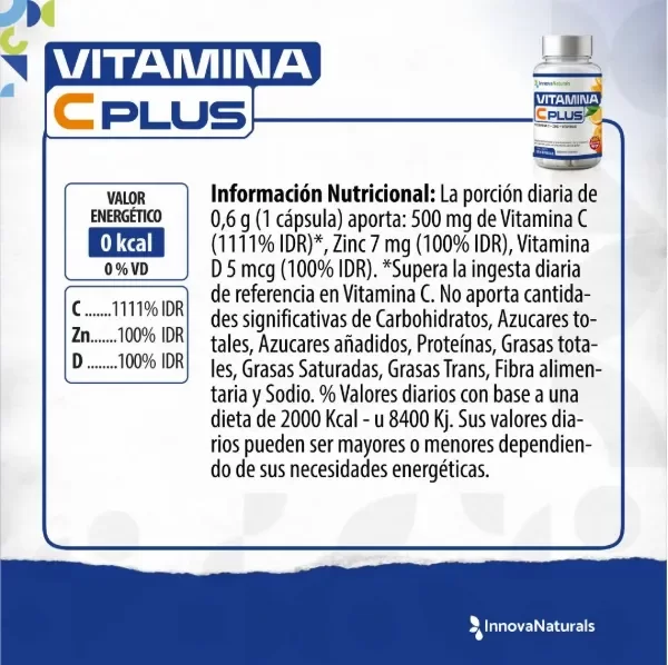 Producto - Vitamina C PLUS 30 caps - INNOVANATURALS - 1