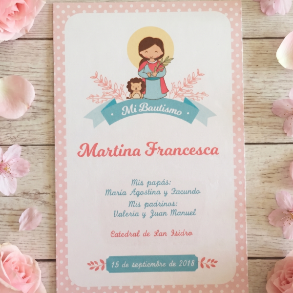 Producto - Diseño de Estampitas - Modelo Santa Martina