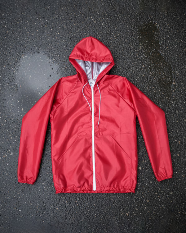 Producto - Campera Impermeable Rompevientos - Roja