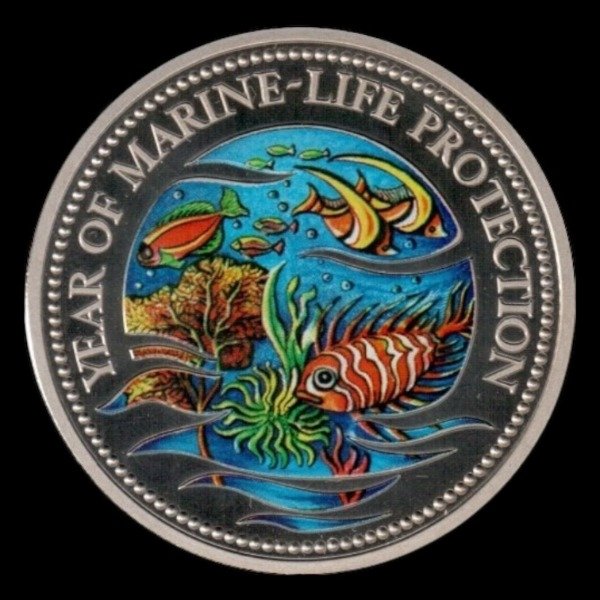 Producto - Palau (1992) 1 Dolar "Año protección vida marina" - KM#1