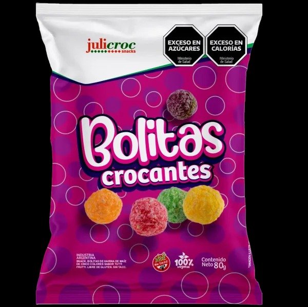 Producto - Bolitas crocantes Juli Croc por 80 Grs