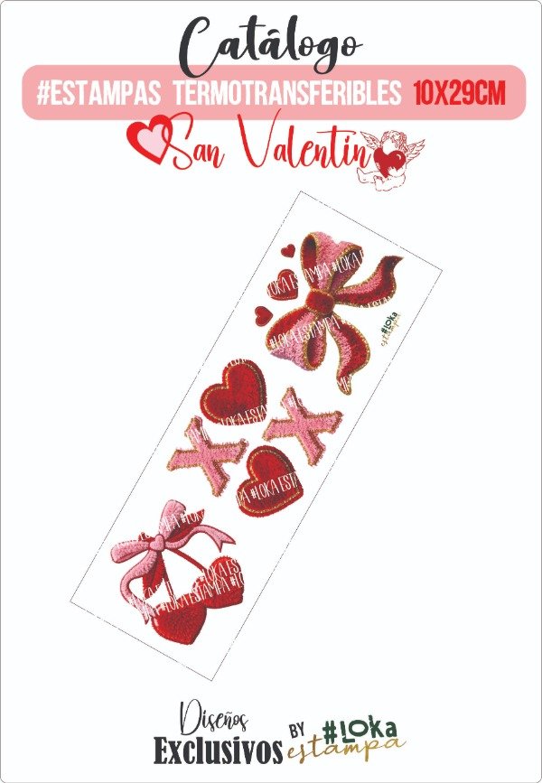 Producto - Estampa Termotransferible 10x29cm Love #36