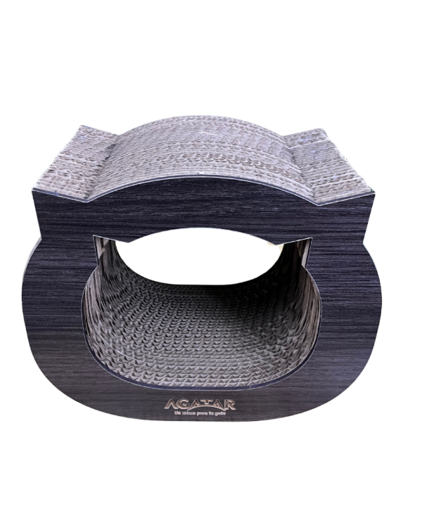 Producto - Rascador y Cueva de Cartón AGATAR (Doble Función)