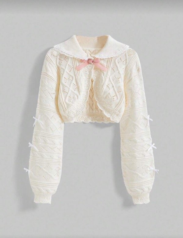 Producto - Cardigan crop magnolia