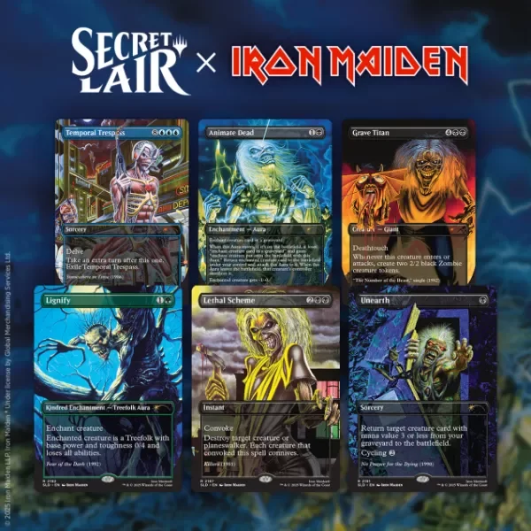 Producto - Secret Lair x Iron Maiden: Album Art - NO FOIL - INGLES SELLADO