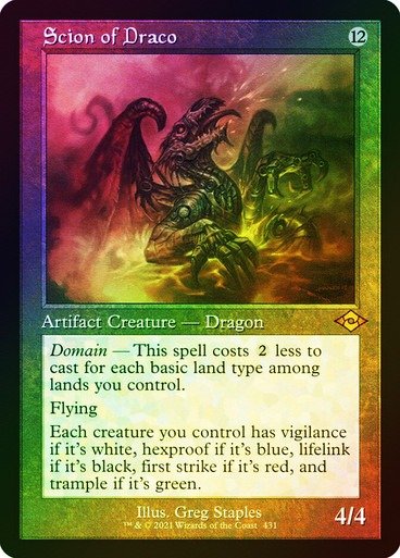 Producto - Scion of Draco (Retro Frame) (Foil Etched)