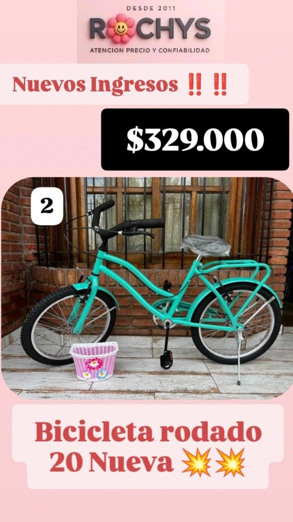 Producto - BICICLETA DE PASEO RODADO 20 NUEVA