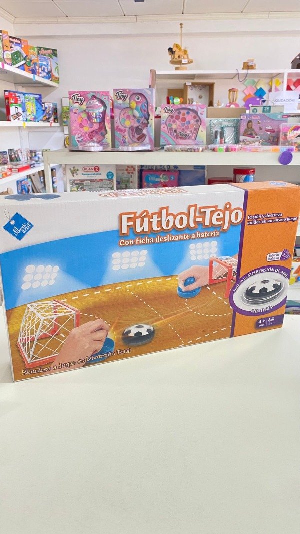 Producto - Juego de mesa- Fútbol tejo- Pasión y destreza en un mismo juego (+4)- Wi